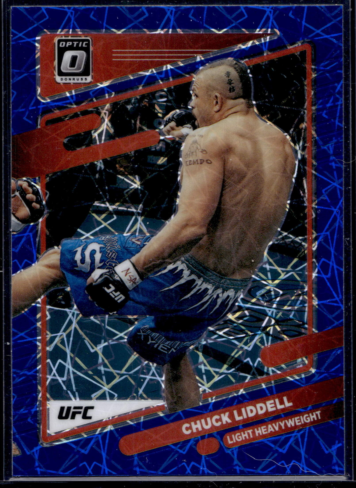 2022 Donruss Optic UFC #17 Chuck Liddell Blue Velocity