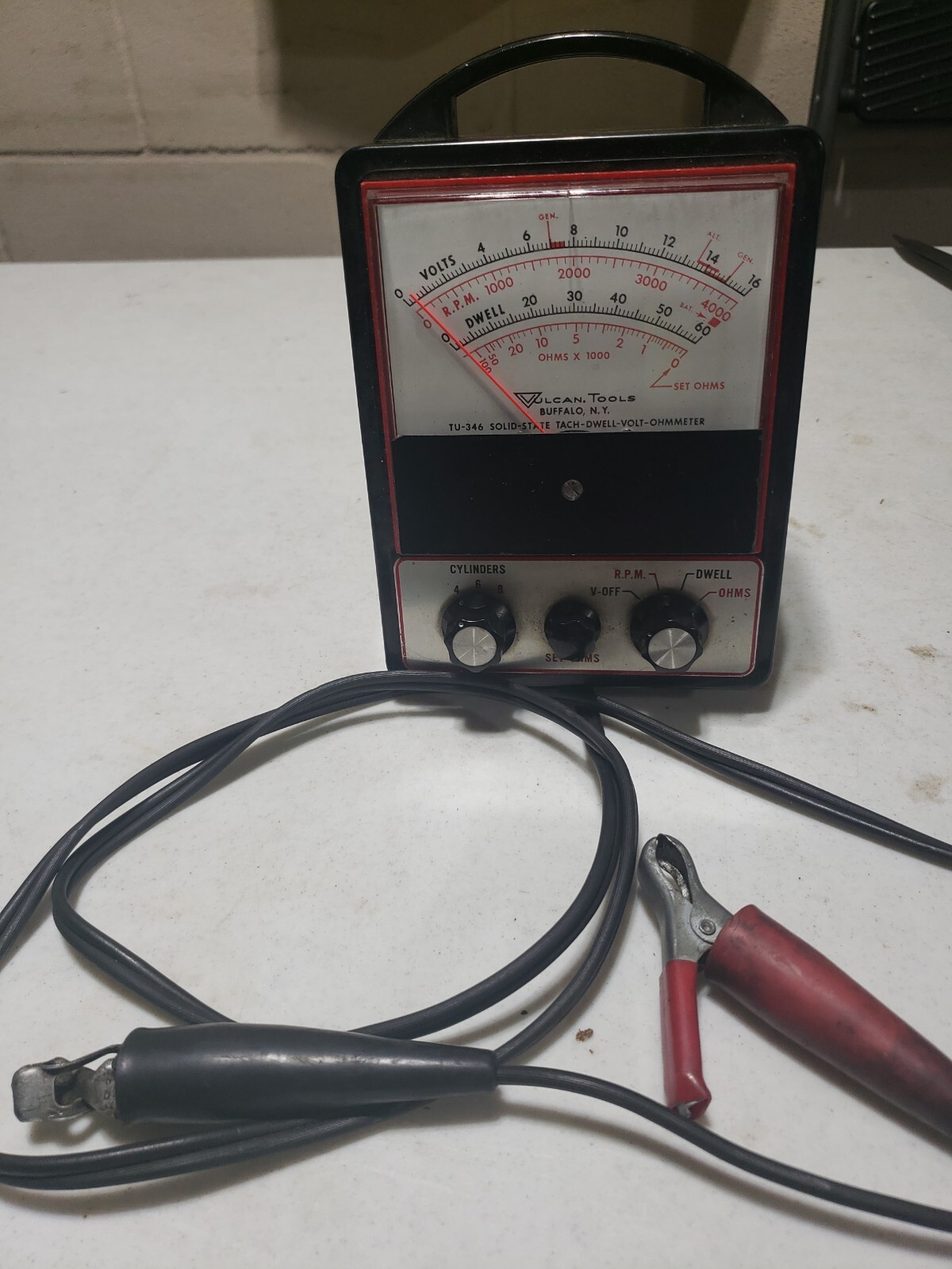 Vintage Vulcan Tools Tu346 Tach Dwell Volt Ohmmeter eBay