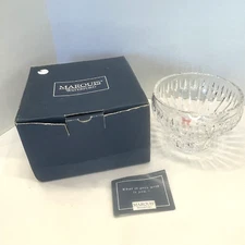 Marquis by Waterford Sheridan 6 Inch Footed Crystal Bowl 10063 w/Box