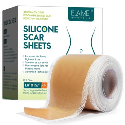 Silicone Scar Sheets1.8” x 157”Inch- 4M Scar Tape Scar Strips Medical ...