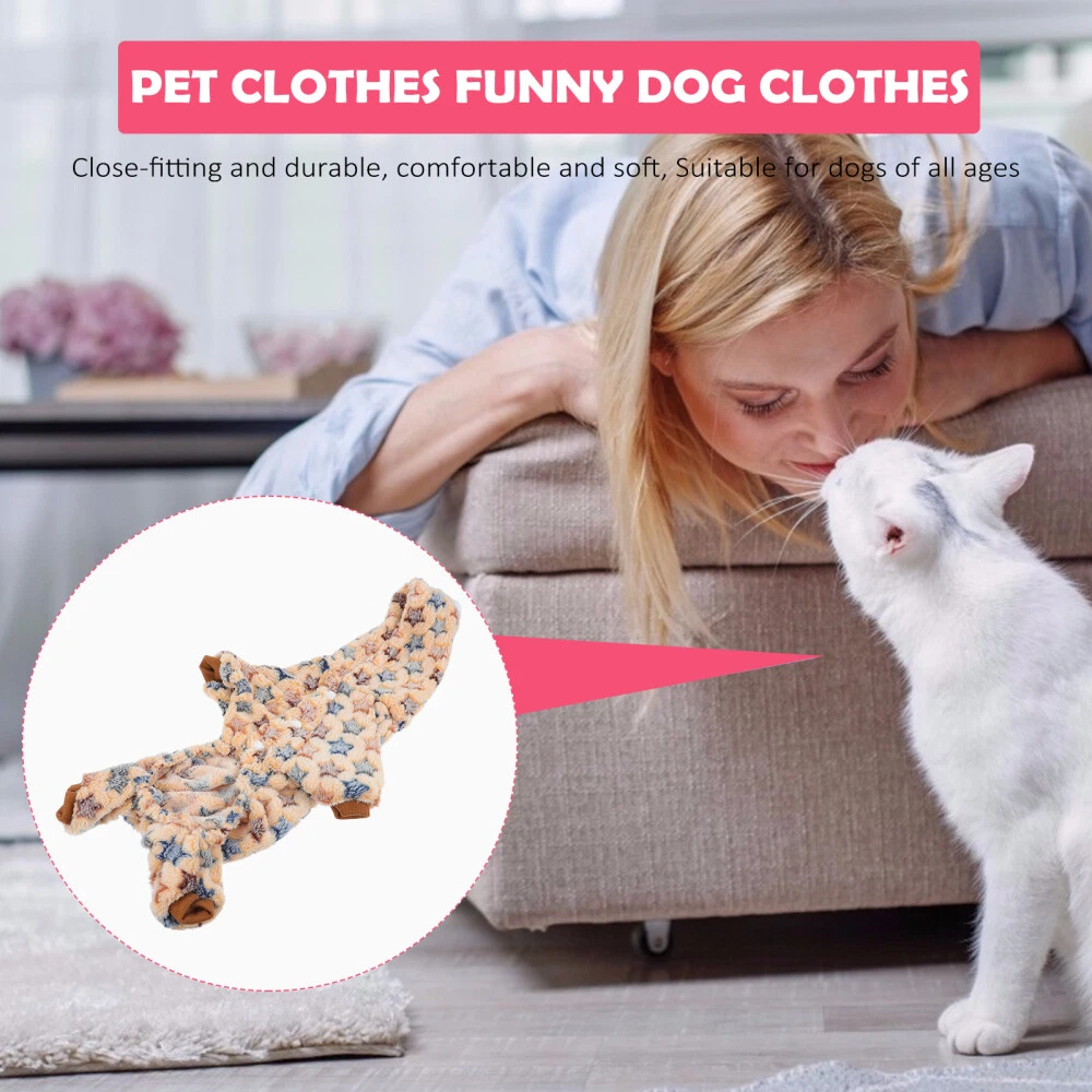 VETEMENTS Abbigliamento Peluche Animali Domestici Costumi Cane Caldo Felpa con Cappuccio Abbigliamento