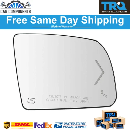 Mirror Glass Fits Heated Signal Blind Spot Detection RH For 2014-2020 Toyota
