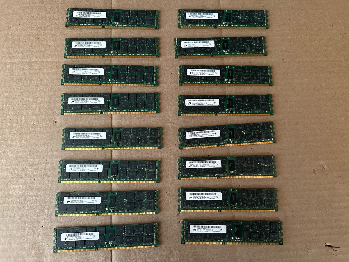 8X MICRON (8X16GB) 2Rx4 PC3L-10600R MT36KSF2G72PZ-1G4E1HF