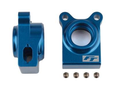 A Associated 92270 RC10B74.1 Factory Team Rear Hubs, Blue