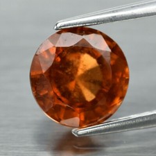 1.52 CT Granate Natural Hessonita Naranja sin Tratamient origen Madagascar(Video