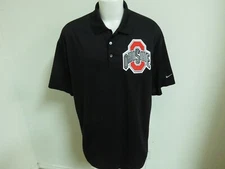 M-3XL Buckeyes Black Nike Dri-Fit Men's #84A Polo Shirt