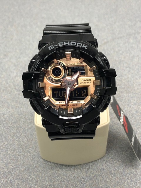 casio illuminator gold black