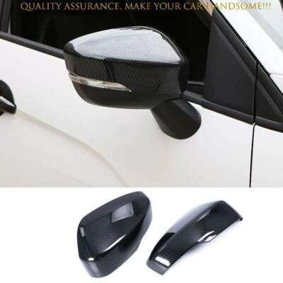 For Mitsubishi Eclipse Cross 2018-2024 Carbon Fiber Rear View Mirror Cap Cover