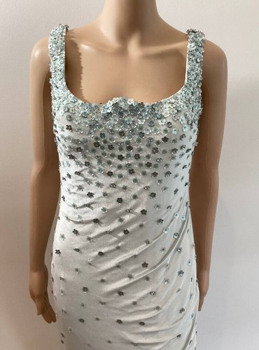 VESTIDO RARO ADORNADO SEXY PASARELA ALTA COSTURA GIANNI VERSACE F/W 1995 TALLA 42 - Imagen 5 de 11