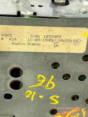 1996 Chevy Blazer Jimmy Sonoma S10 AM FM CASSETTE Radio 1996 Chevy Blazer Jimmy Sonoma S10 AM FM CASSETTE Radio