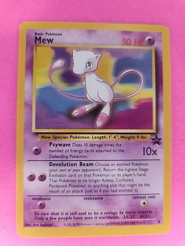 Mew Black Star Promo Pokemon Card WOTC