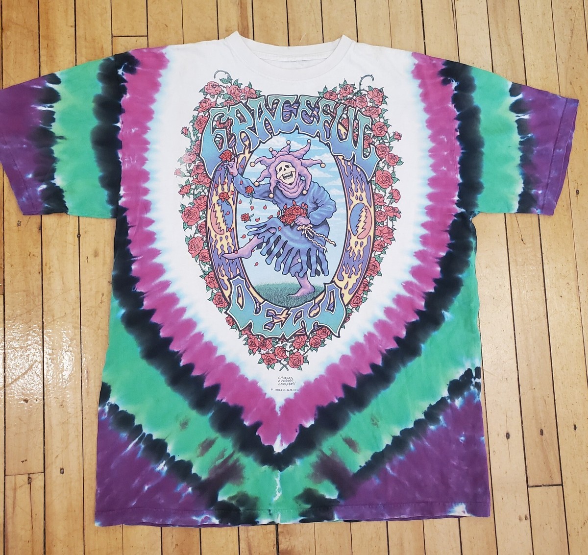 Grateful Dead T Shirt Vintage 1993 Jester Seasons Endless Tour XL