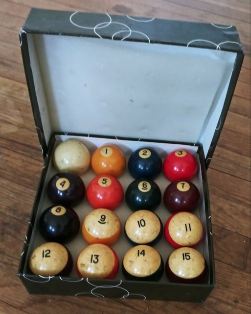 VINTAGE Aramith Pool Balls Belgian Billiard Ball Set eBay