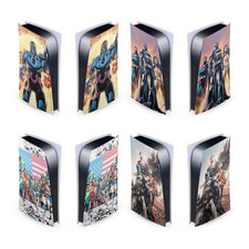 JUSTICE LEAGUE DC COMIC BOOK COVERS VINYL SKIN SONY PS5 DIGITAL EDITION CONSOLE