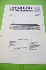 Manuale di servizio - Manuale di servizio per Grundig V 7000,ORIGINALE!