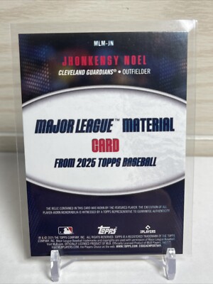2025 Topps Series 1 JHONKENSY NOEL Major League Material Relic RC