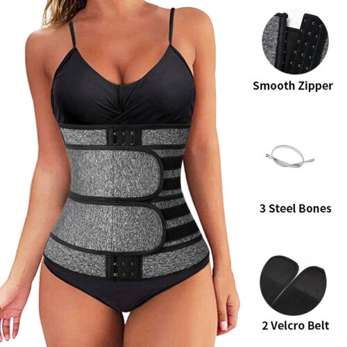 Body Shaper For Women Waist Corset Trainer Sauna Sweat Weight Loss Trimmer Belt - Picture 17 of 21