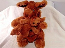 Kohls Plush Mama Mother Kangaroo And Baby Joey Stuffed Animal Toy