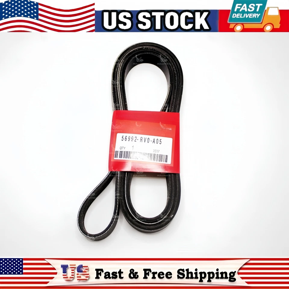 GENUINE OEM HONDA ACCORD ODYSSEY ACURA MDX ZDX TL SERPENTINE BELT 56992-RV0-A05 Foto 3 de 4