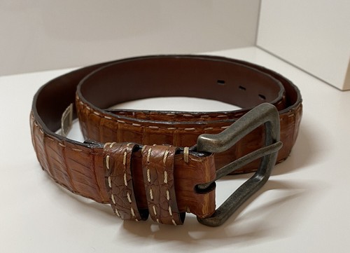 Men’s Torino Genuine Alligator Tan Men’s Belt Sz.