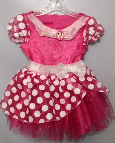 Disney Minnie Mouse Dress Girls Pink Halloween Co… - image 1