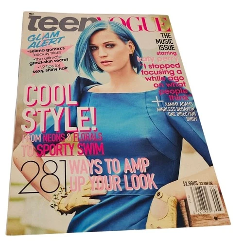 Teen Vogue Magazine Katy Perry May 2012 Music Issue Neon Floral Fashion Haircare