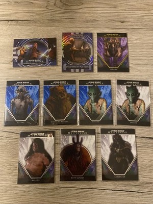 Topps Star Wars Masterwork Karten Konvolut, Lot, Bundle- Numb. /50,  /299 , Blue