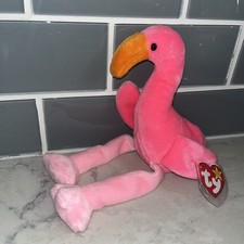 Ty Beanie Babies Pinky the Flamingo Plush Toy