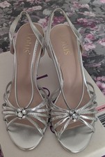 Lotus Suzanna wedding / evening shoes silver  with diamante feature size 3 