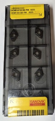 NEW Pack of 10 Sandvik Inserts,  DCMT 2(1.5)2-PM 4325