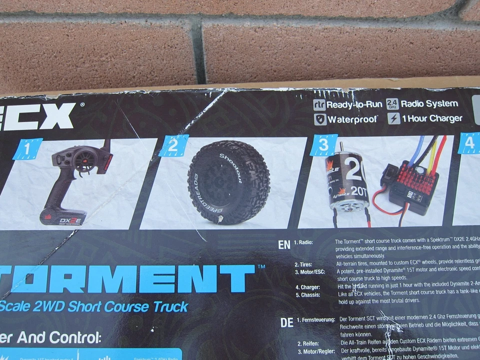 Camión ECX Torment 1/10 2x2 cepillado recorrido corto ECX03027 Foto 4 de 4