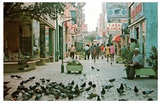 Heerenstraat Punda Curacao Dutch West Indies Vintage Street Scene Postcard