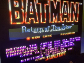 Batman Return Of The Joker NES Video Game W/ Original Box, Cartridge, Dust Cover