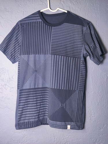 Vintage OP Ocean Pacific Reversible Small T Shirt Surf Geometric Tagless EVC - Picture 8 of 12