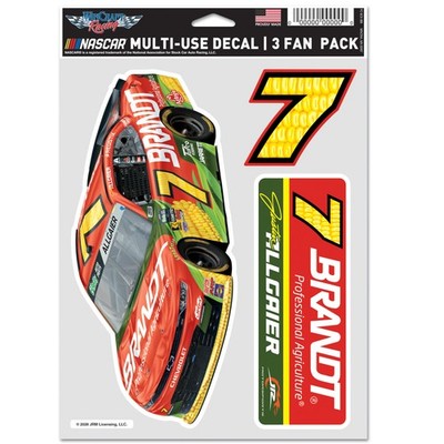 WinCraft Justin Allgaier Three-Piece Fan Decal Set