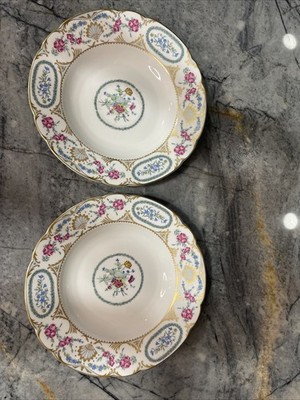 L.BERNARDAUD & Co. LIMOGES Vigny Soup Plate Bowl Pair Set Of 2