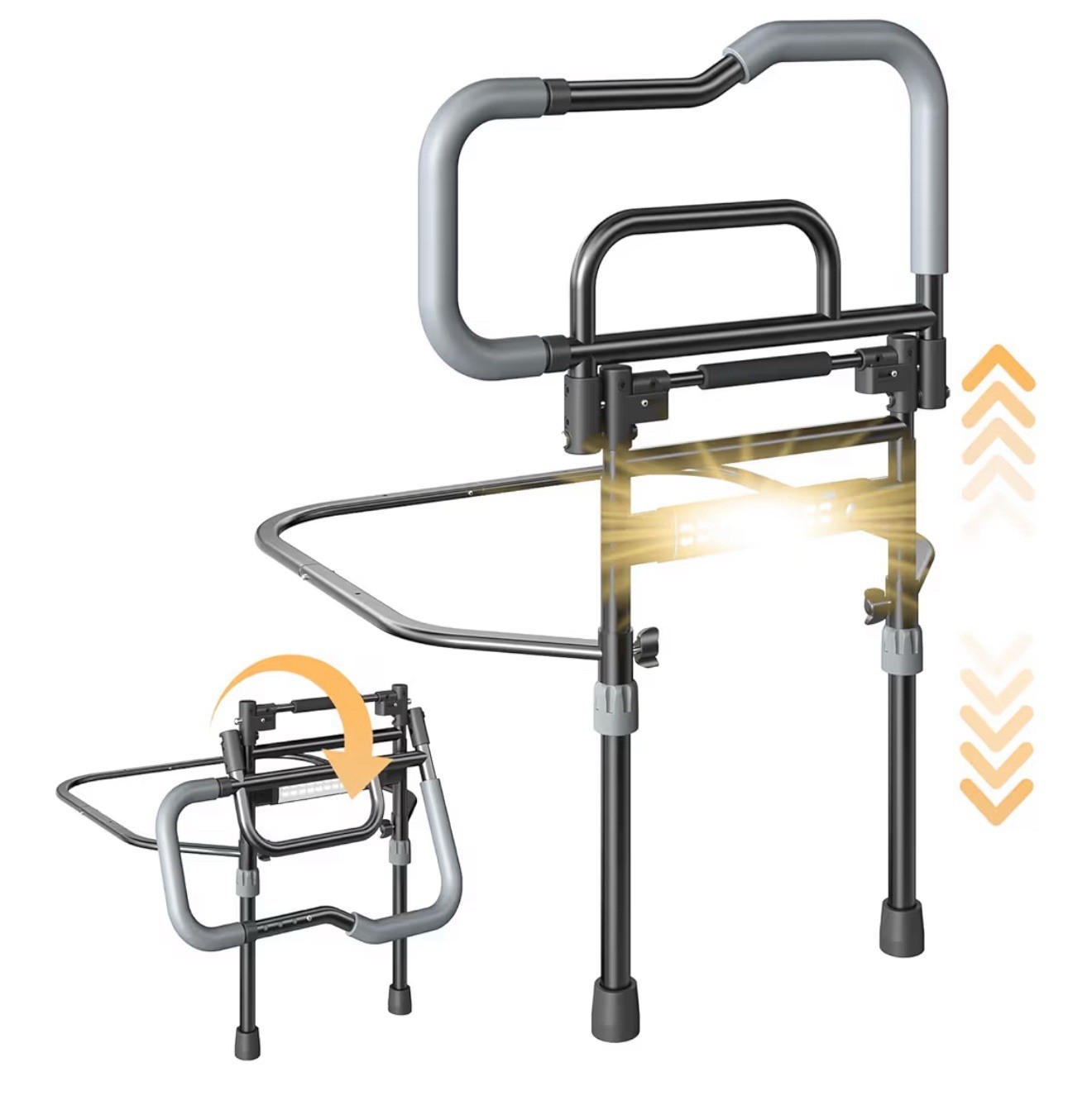 Bed Rails for Elderly Adults Safety, Foldable Bed Assist Rails for Seniors