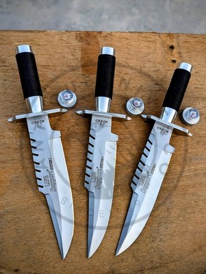 Lot of 3 Jack Crain COMMANDO LS1 Survival KNIFE Replica Built Like Orignal W/Sth