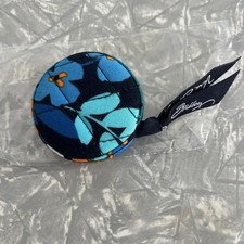 Vera Bradley Quilted Retractable Tape Measure BLUE ISLAND MEDALLION Cotton NEW