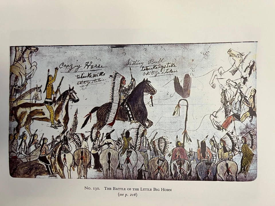 A Pictographic History Of The Oglala Sioux: HC/Case/VG/1st/OOP (see photos) Foto 2 de 4