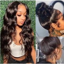 360 Lace Front Wig Human Hair Body Wave 18 Inch