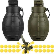 Tactical Toy Hand Grenade Bomb for Nerf CS Battle Game,2Pcs Fun Impact Pull... 