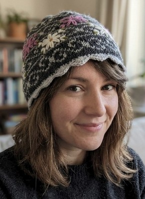 Lost Horizons Beanie Womens Floral Hat OSFM Multicolor Nepal  display picture 2