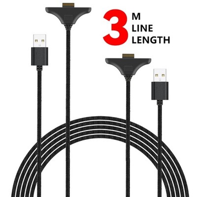 Controller Charging Set 2PCs Connectors 45W Power Nylon Braided Cord