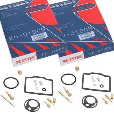 2x Vergaser Reparatursatz für Honda CB125 K 1972 - 1975 CB125 Keyster 2 Kits