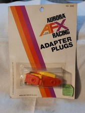 Vintage '70's Aurora AFX Racing Adapter Plugs NOS Carded New 1976