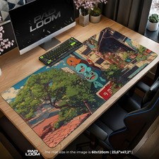 Pok mon Starter Mouse Pad Stack Desk Mat, XL Gaming Mousepad for Aesthetic Anime