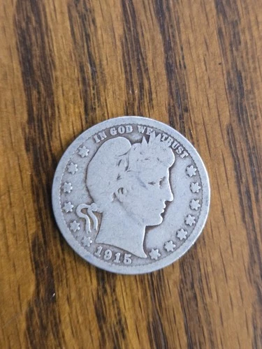 1915 Barber Quarter  90% Silver 25c