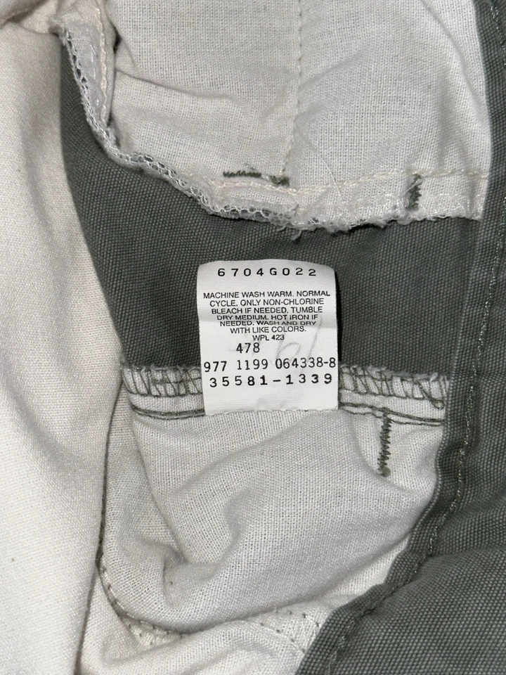 Pantalones Cortos Carga Y2K Levi's Red Tab Para Hombre 38x13 Verde Suelto Patinador De Colección Foto 4 de 4