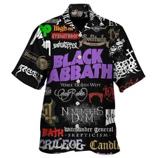 Heavy Metal Rock Band Collection Unisex Hawaiian Shirt